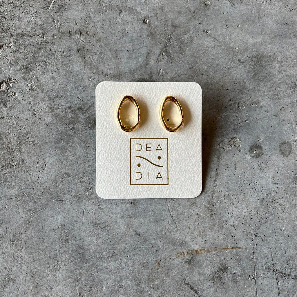 Dea Dia - Organic Open Circle Earrings - Shop Duet