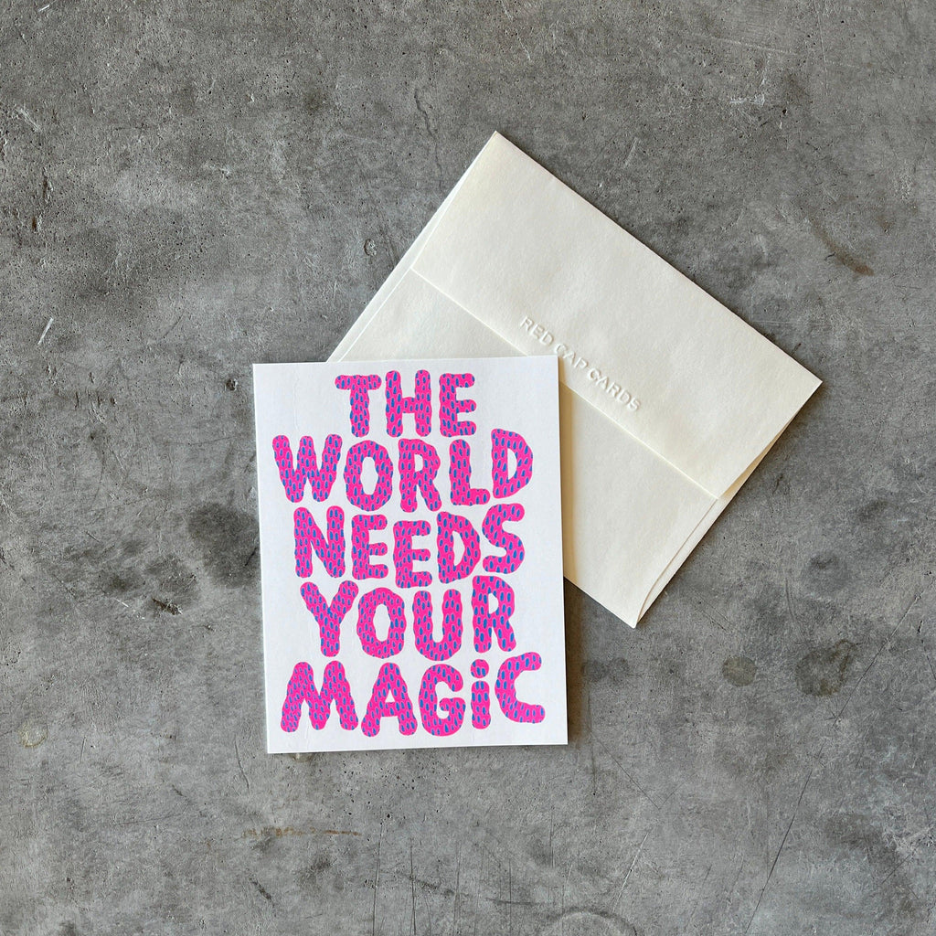 Red Cap Cards - Your Magic Encouragement Greeting Card - Shop Duet