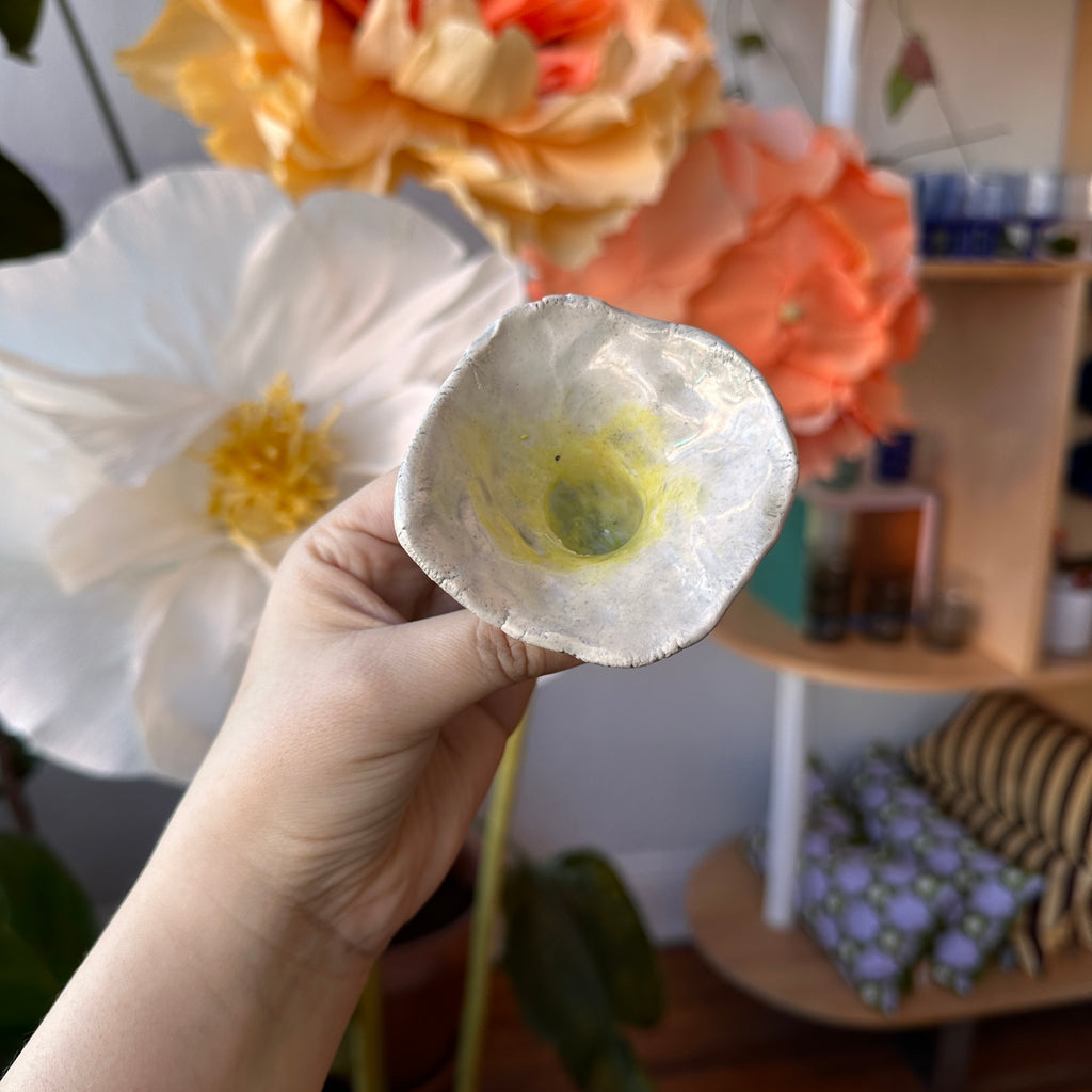 Studio Jane - Ceramic Flower Candlestick Holder - Shop Duet