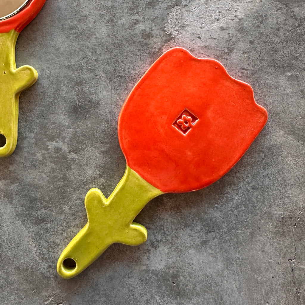 Studio Jane - Ceramic Flower Hand Mirror - Shop Duet