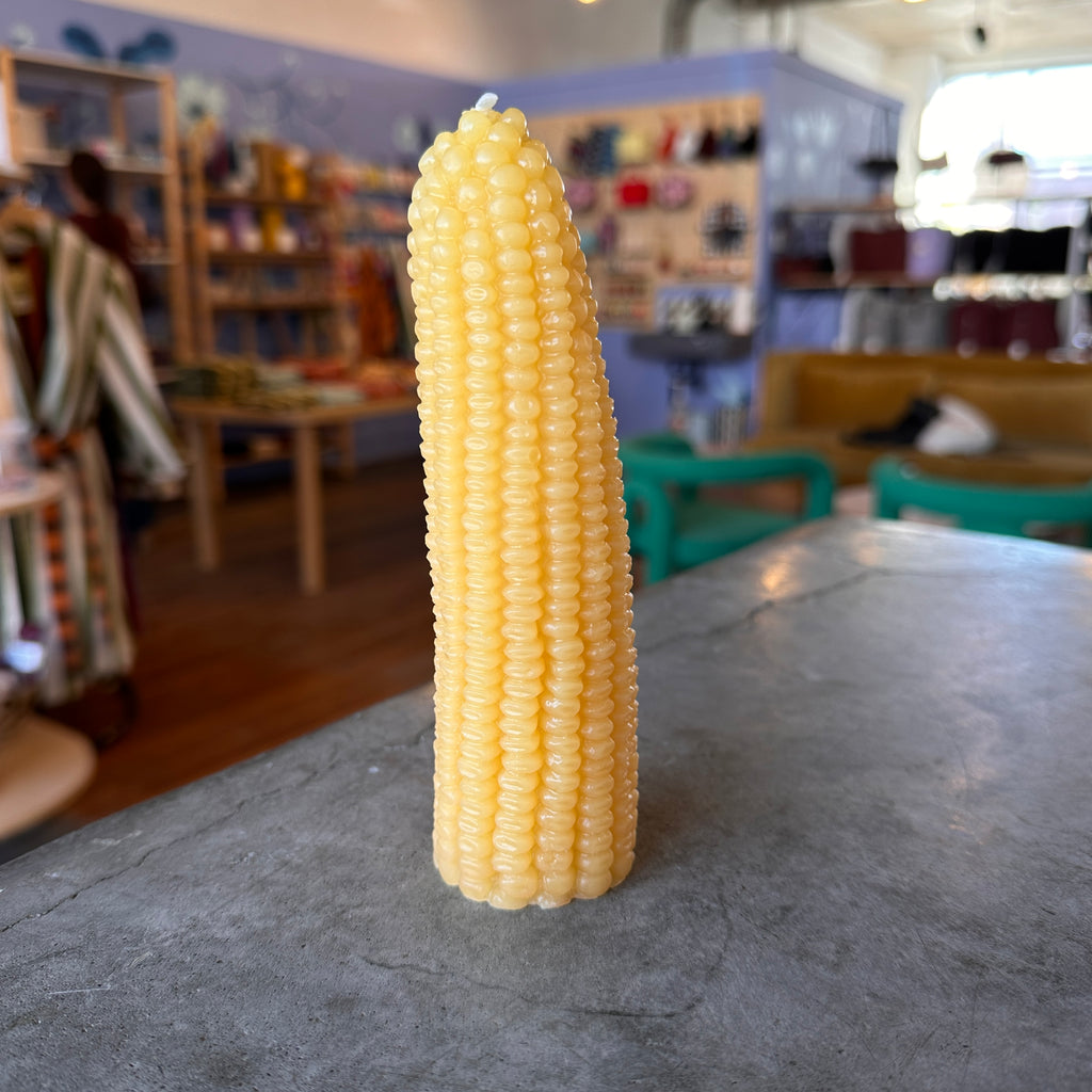Happy Organics - Corn Beeswax Candle - Shop Duet