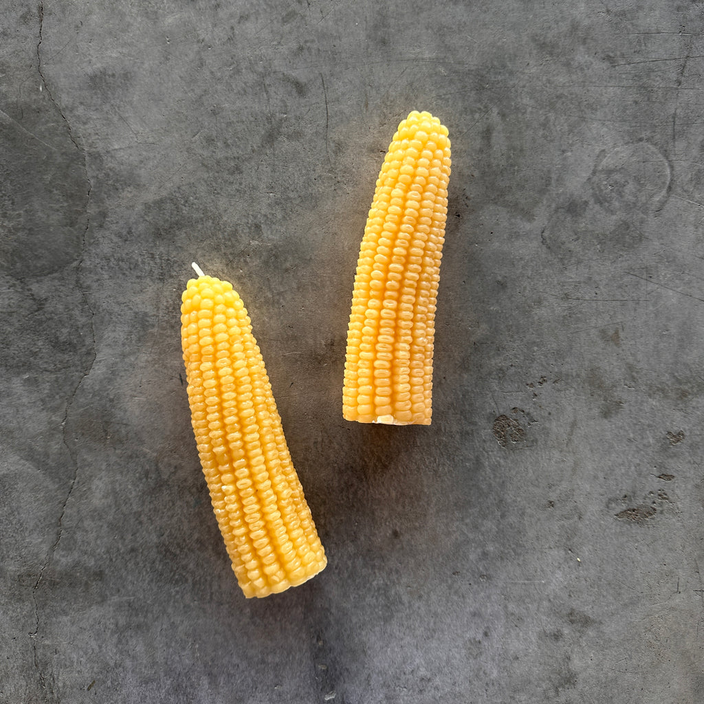 Happy Organics - Corn Beeswax Candle - Shop Duet