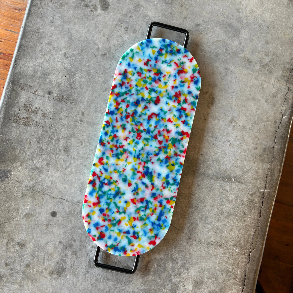 Fredericks and Mae - Oval Multi/Confetti Cutting Board - Shop Duet