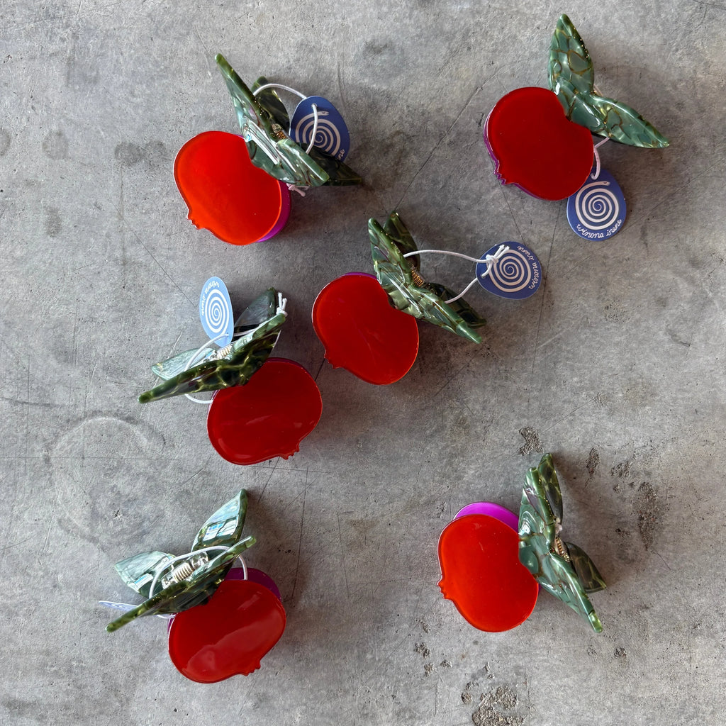 Winona Irene - Red Pomegranate Hair Claw Clip - Shop Duet