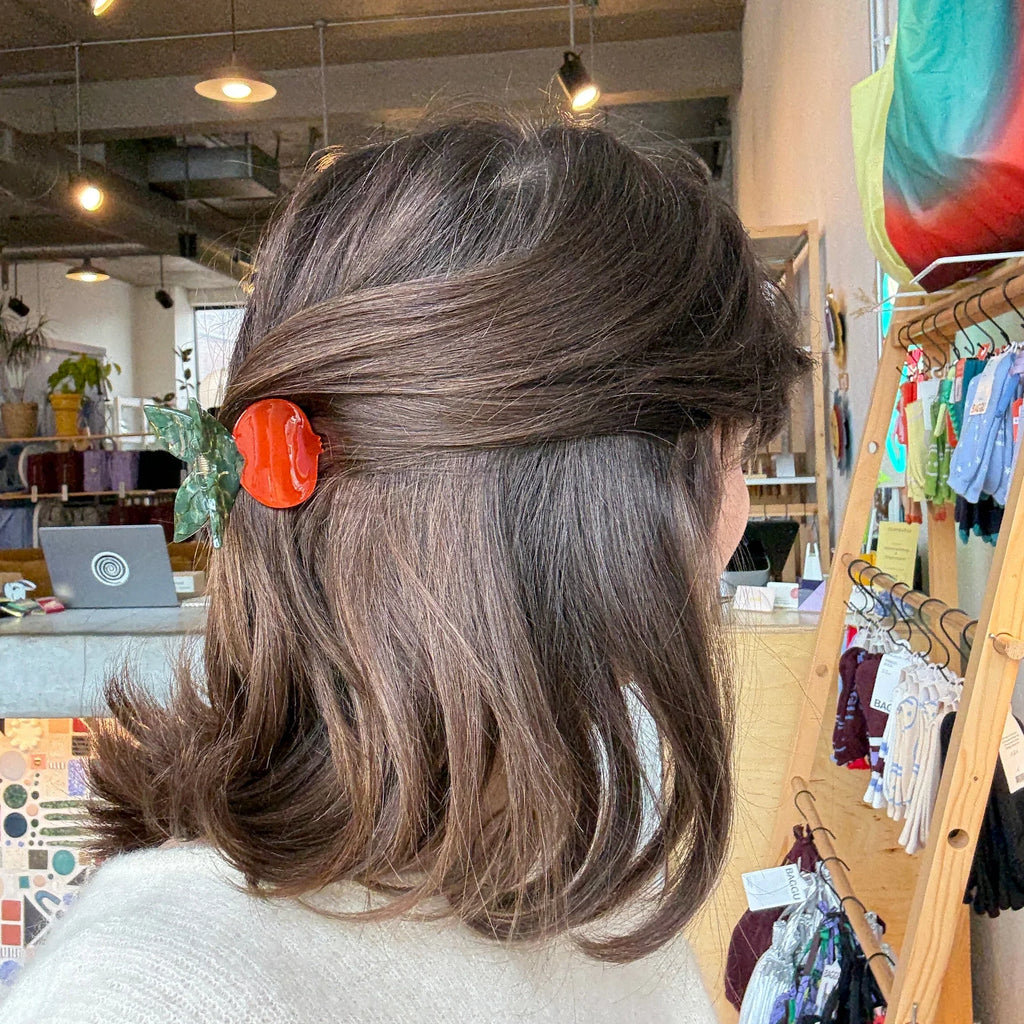 Winona Irene - Red Pomegranate Hair Claw Clip - Shop Duet