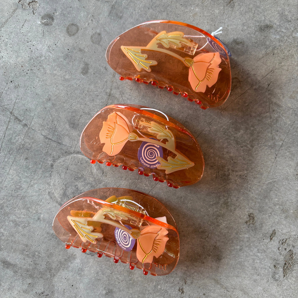 Winona Irene - California Poppy Hair Claw - Shop Duet