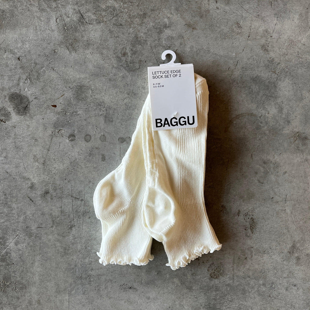 Baggu - Lettuce Edge Sock Set of 2 - Shop Duet