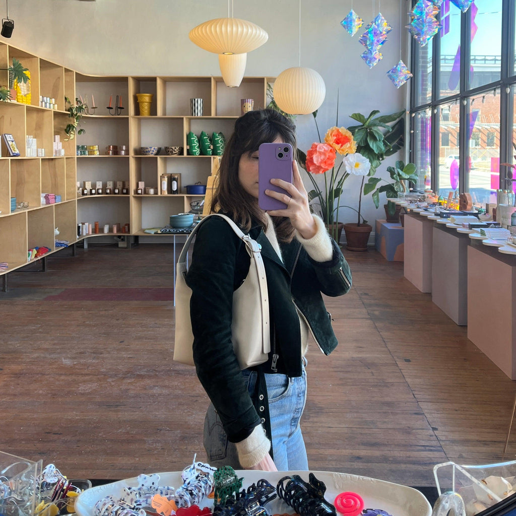 Baggu - Mini Recycled Leather Shoulder Bag - Shop Duet