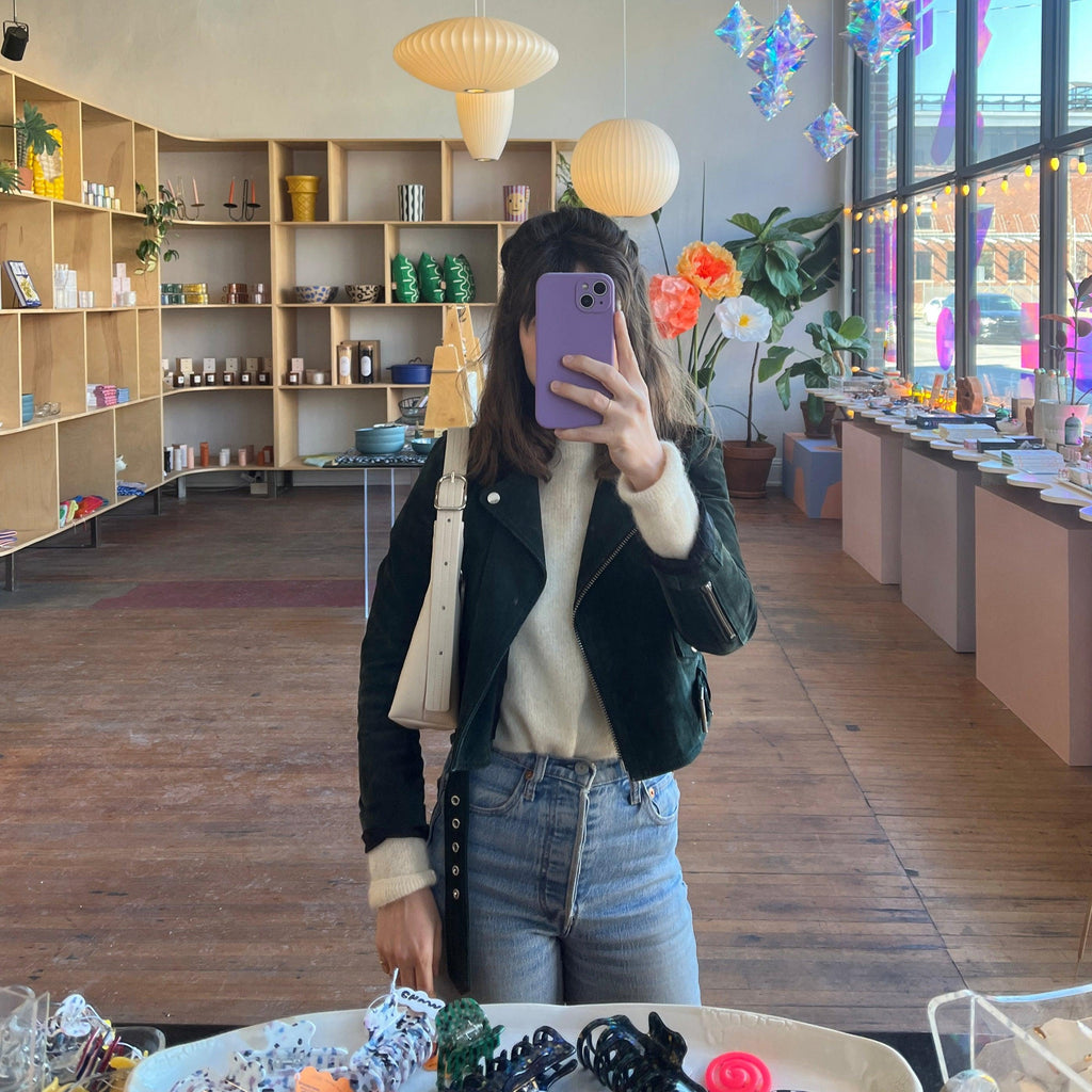 Baggu - Mini Recycled Leather Shoulder Bag - Shop Duet