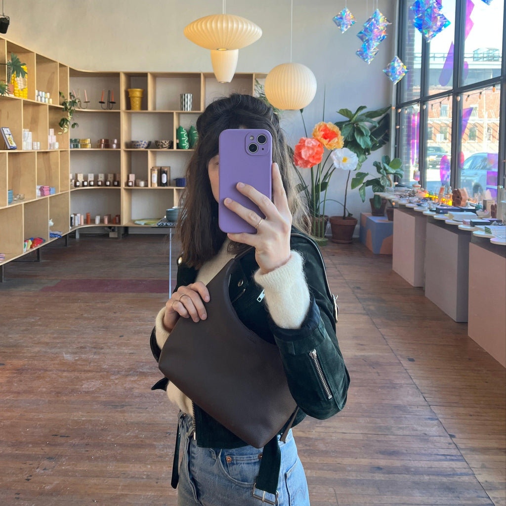 Baggu - Mini Recycled Leather Shoulder Bag - Shop Duet