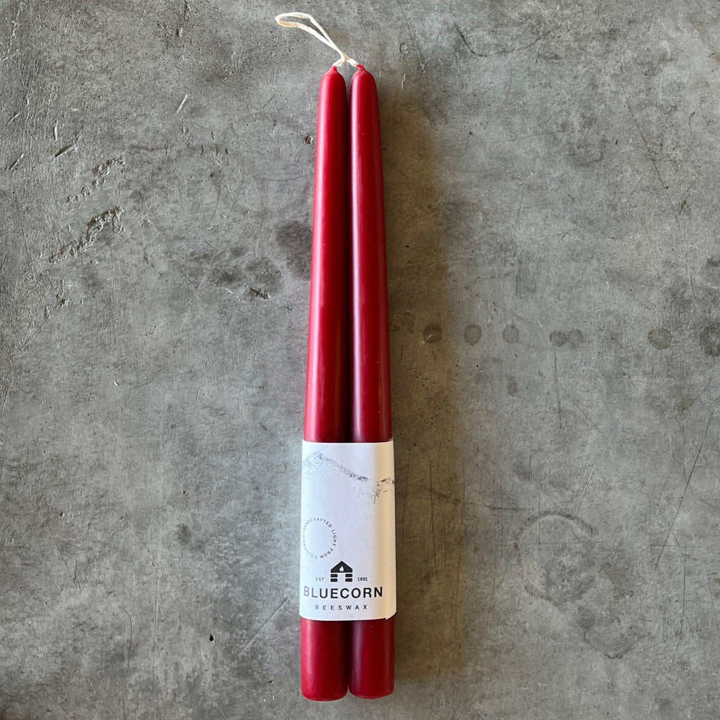 Bluecorn Candles - Hand-Dipped Beeswax Taper Candles - Shop Duet