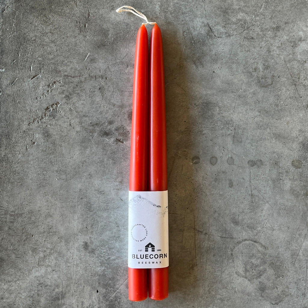 Bluecorn Candles - Hand-Dipped Beeswax Taper Candles - Shop Duet