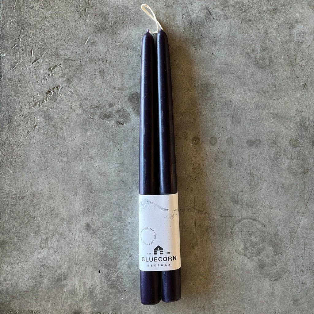 Bluecorn Candles - Hand-Dipped Beeswax Taper Candles - Shop Duet