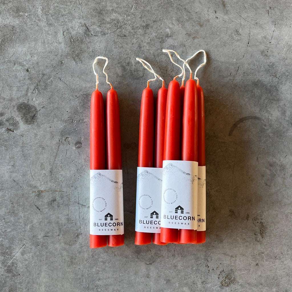 Bluecorn Candles - Hand-Dipped Beeswax Taper Candles - Shop Duet