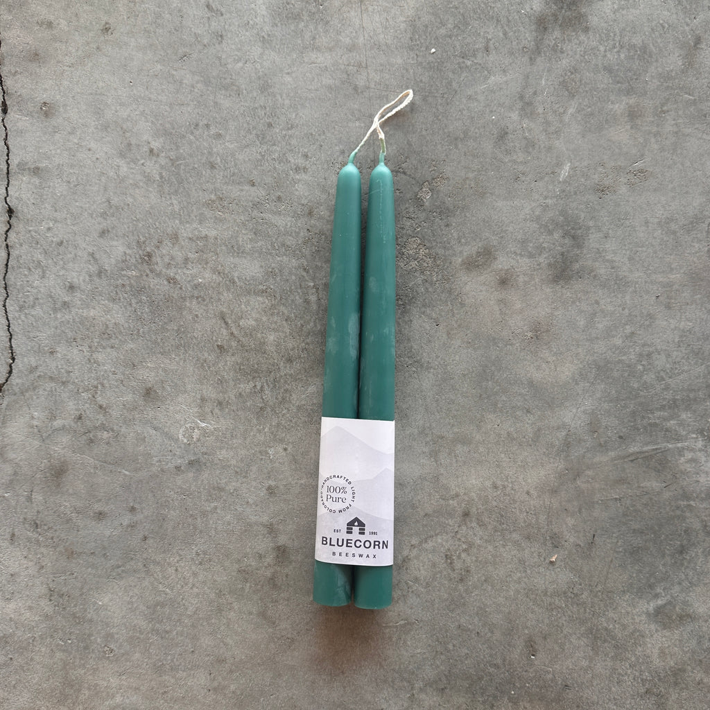 Bluecorn Candles - Hand-Dipped Beeswax Taper Candles - Shop Duet