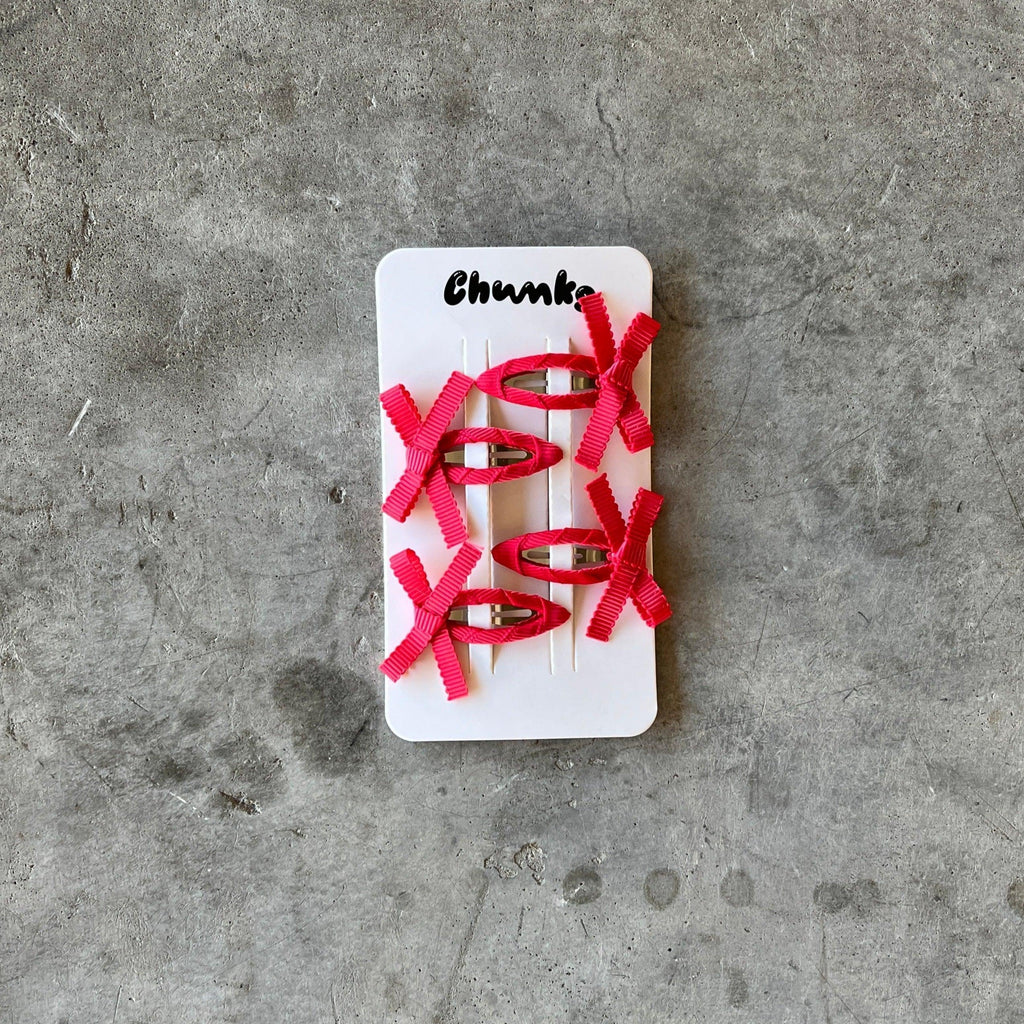 Chunks - Mini Bow Snap Clips - Shop Duet