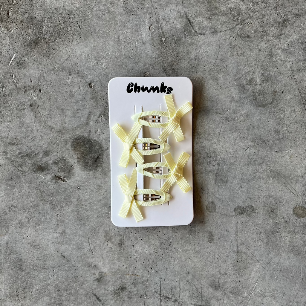 Chunks - Mini Bow Snap Clips - Shop Duet