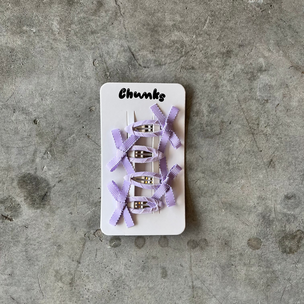Chunks - Mini Bow Snap Clips - Shop Duet