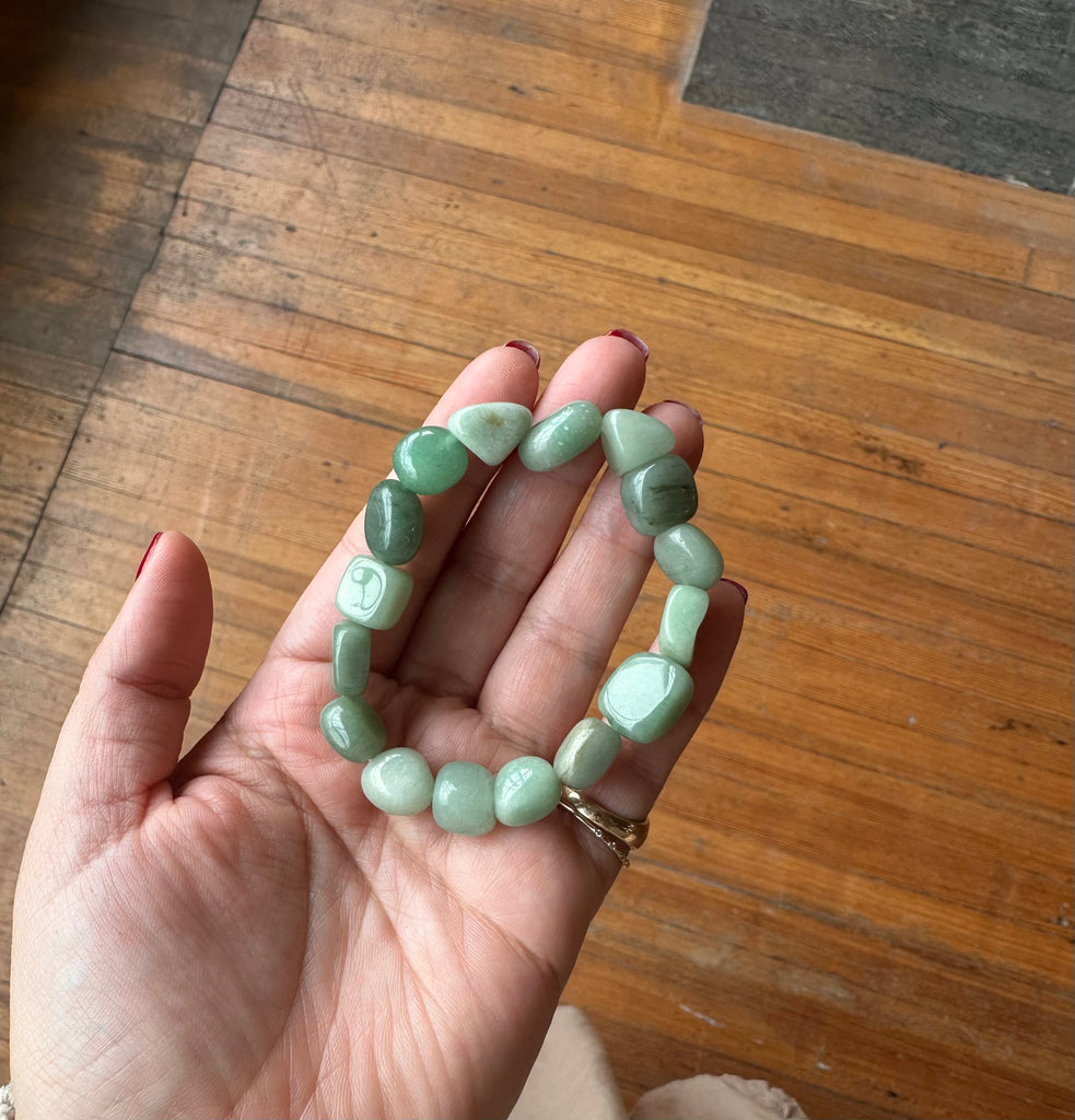 Duet - Aventurine Tumbled Stone Bracelet - Shop Duet