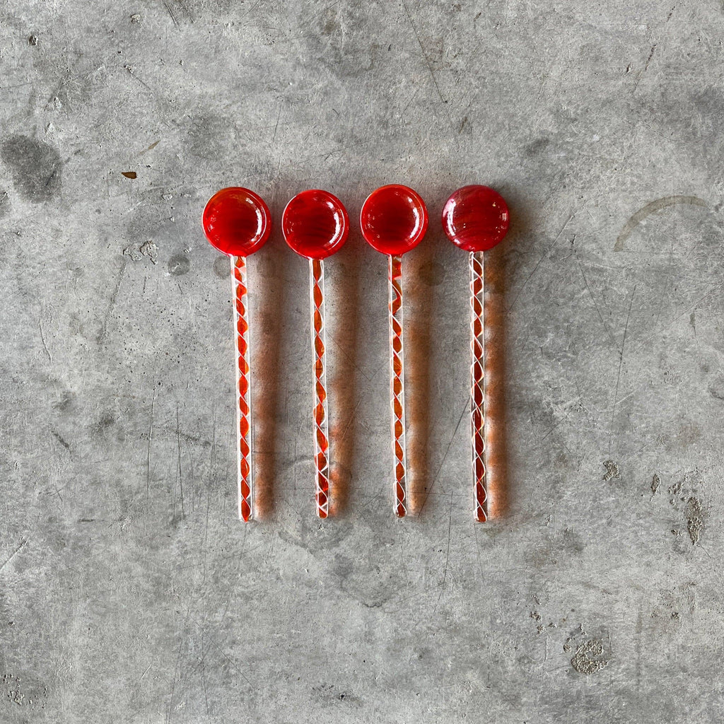 Duet - Colorful Spiral Glass Spoon - Shop Duet