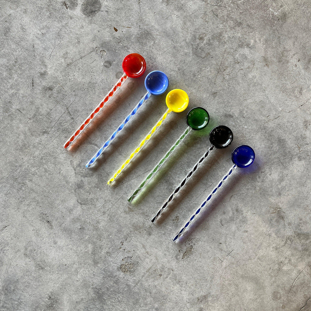Duet - Colorful Spiral Glass Spoon - Shop Duet