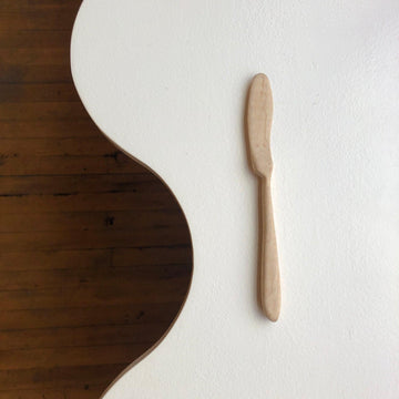 Duet - Curly Maple Carved Butter Knife - Shop Duet