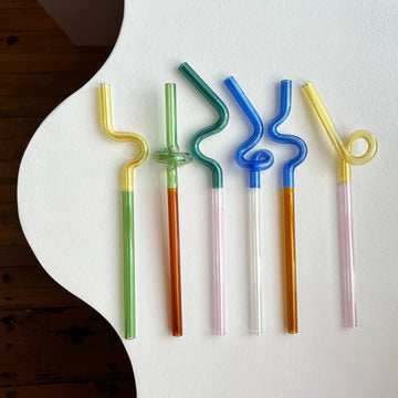 Duet - Glass Squiggle Straws - Shop Duet