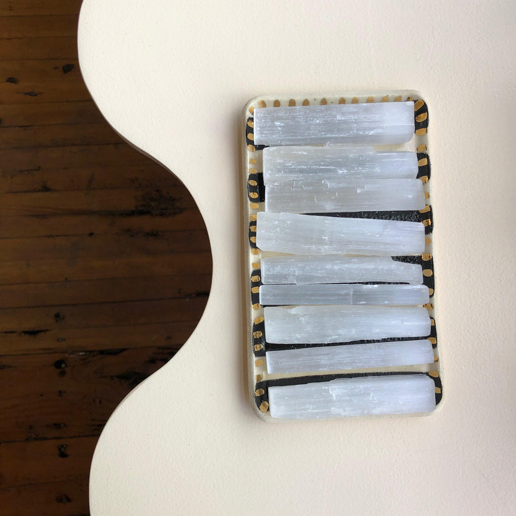 Duet - Rough White Selenite Stone - Shop Duet