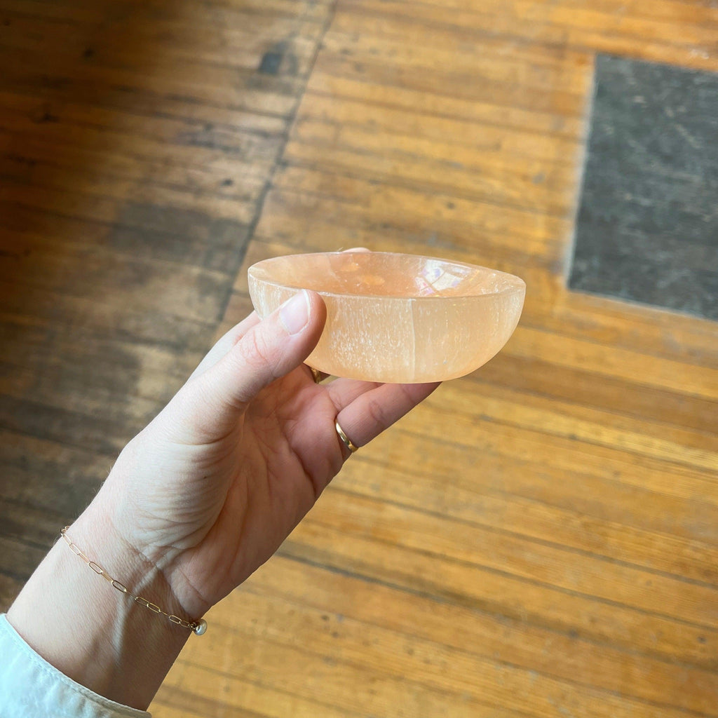 Duet - Selenite Carved Bowl - Shop Duet