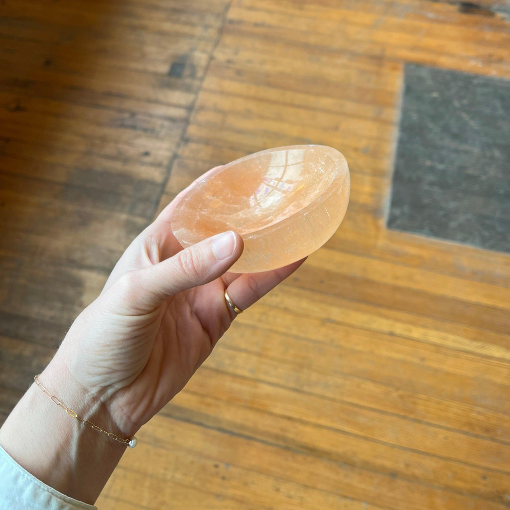 Duet - Selenite Carved Bowl - Shop Duet
