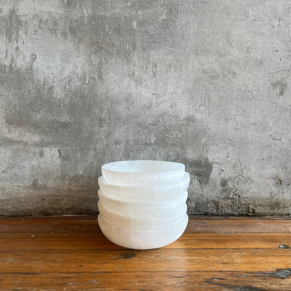 Duet - Selenite Carved Offering Bowl - Shop Duet