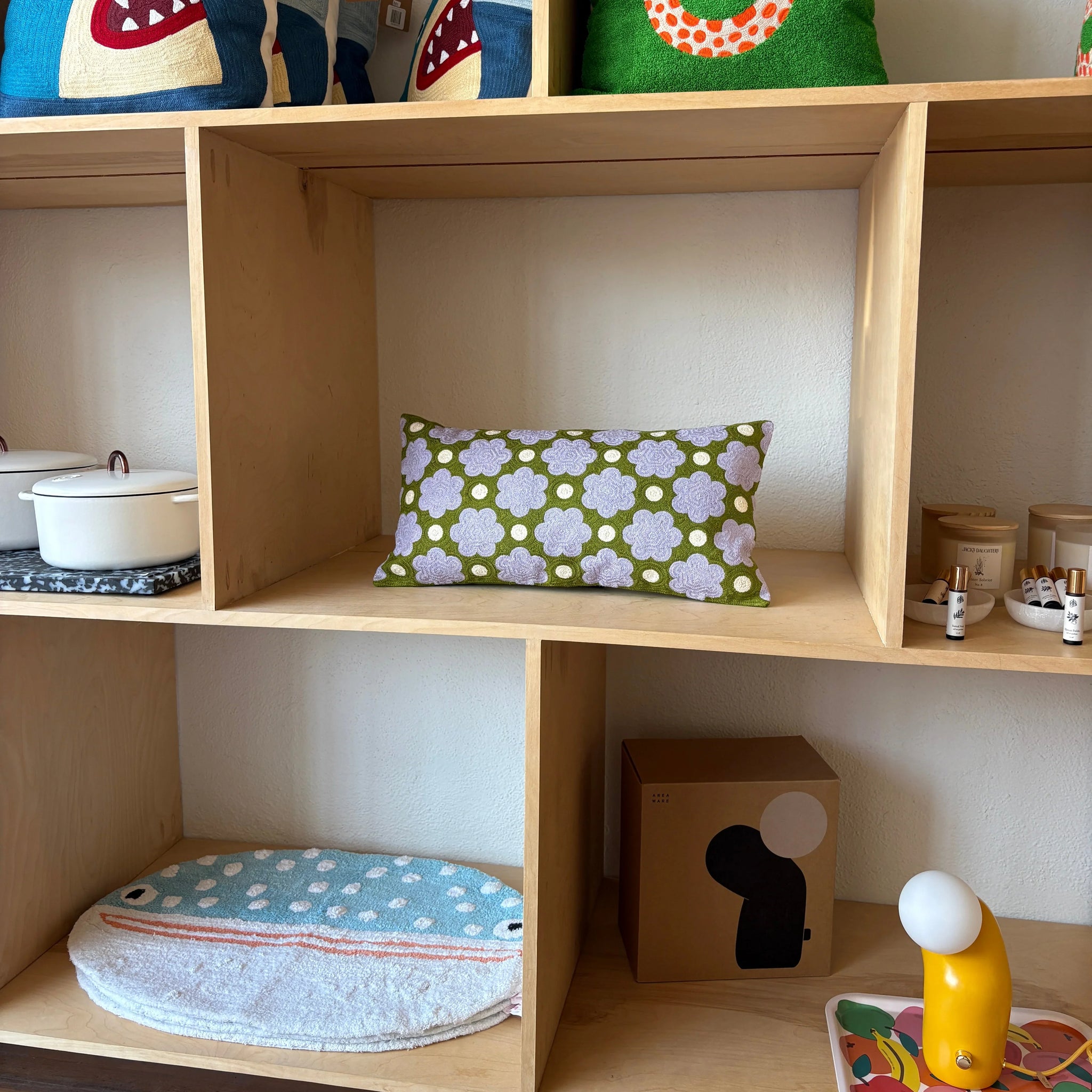 Embroidered Bolster Pillows