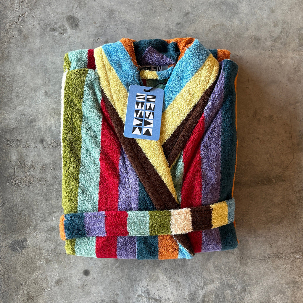 Dusen Dusen - Eucalyptus Stripe Bathrobe - Shop Duet