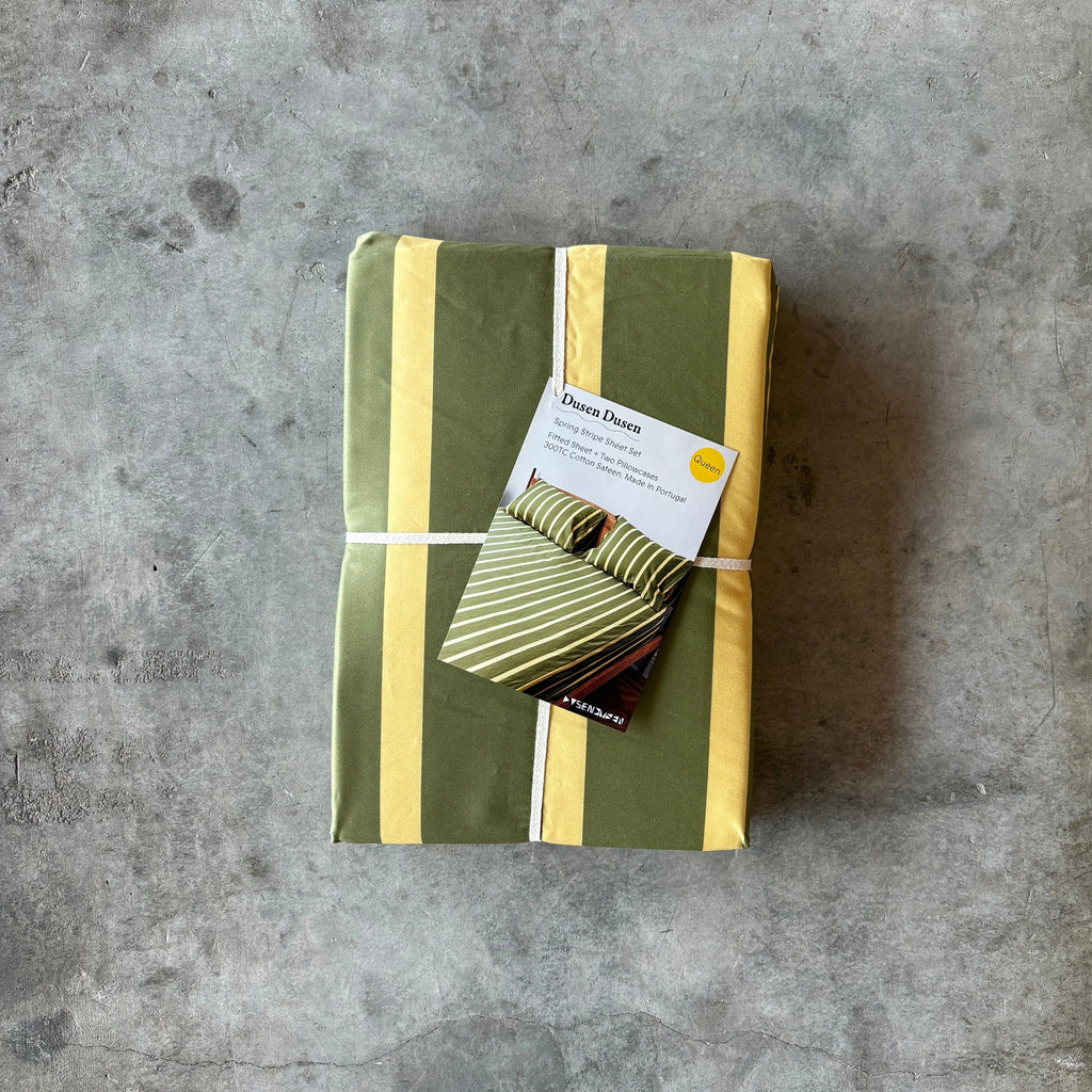 Dusen Dusen - Spring Stripe Sheet Set - Shop Duet
