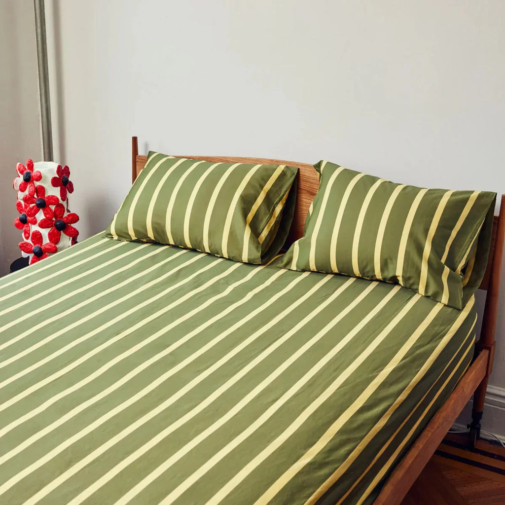 Dusen Dusen - Spring Stripe Sheet Set - Shop Duet