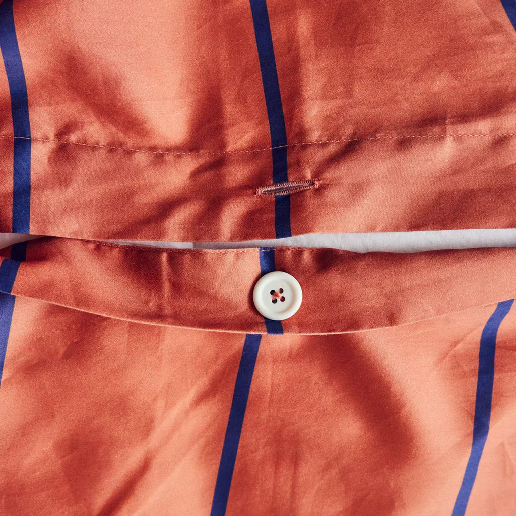 Dusen Dusen - Terracotta Stripe Duvet Set - Shop Duet