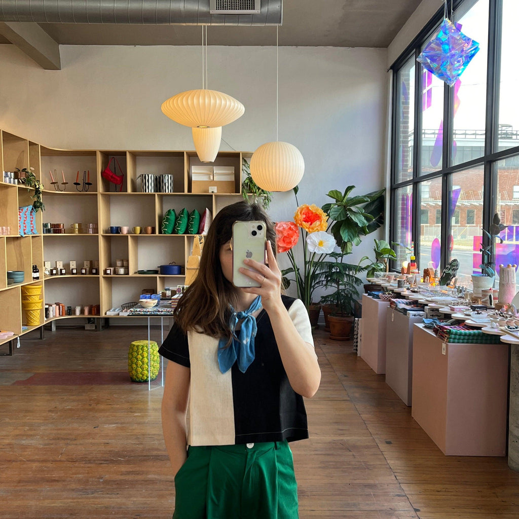 Ersa Fibers - Quilted Crop Top Shirt - Shop Duet