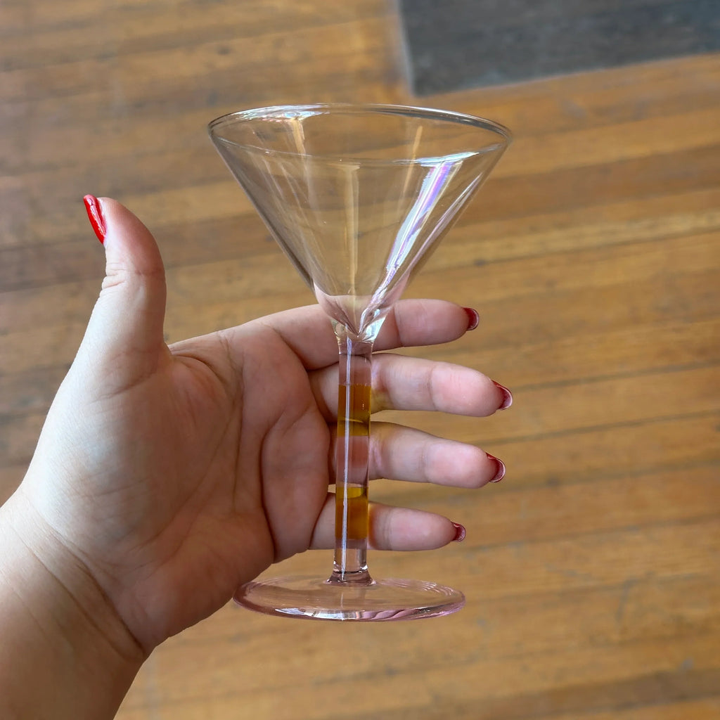 FAZEEK - Striped Martini Glass Set - Shop Duet