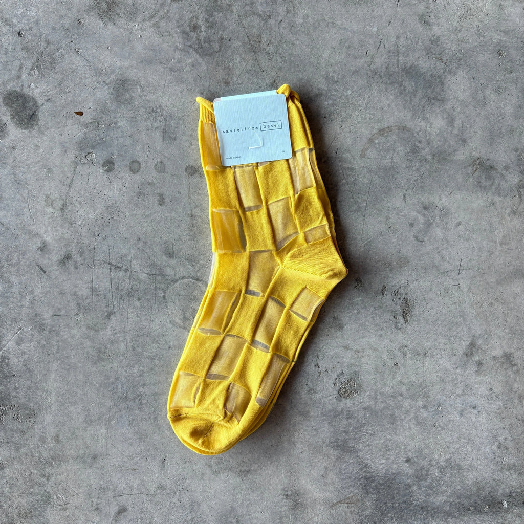 Hansel from Basel - Chucks Sheer Short Crew Sock - Citron - Shop Duet