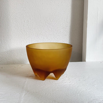 Hawkins New York - Glass Footed Bowl - Amber - Shop Duet