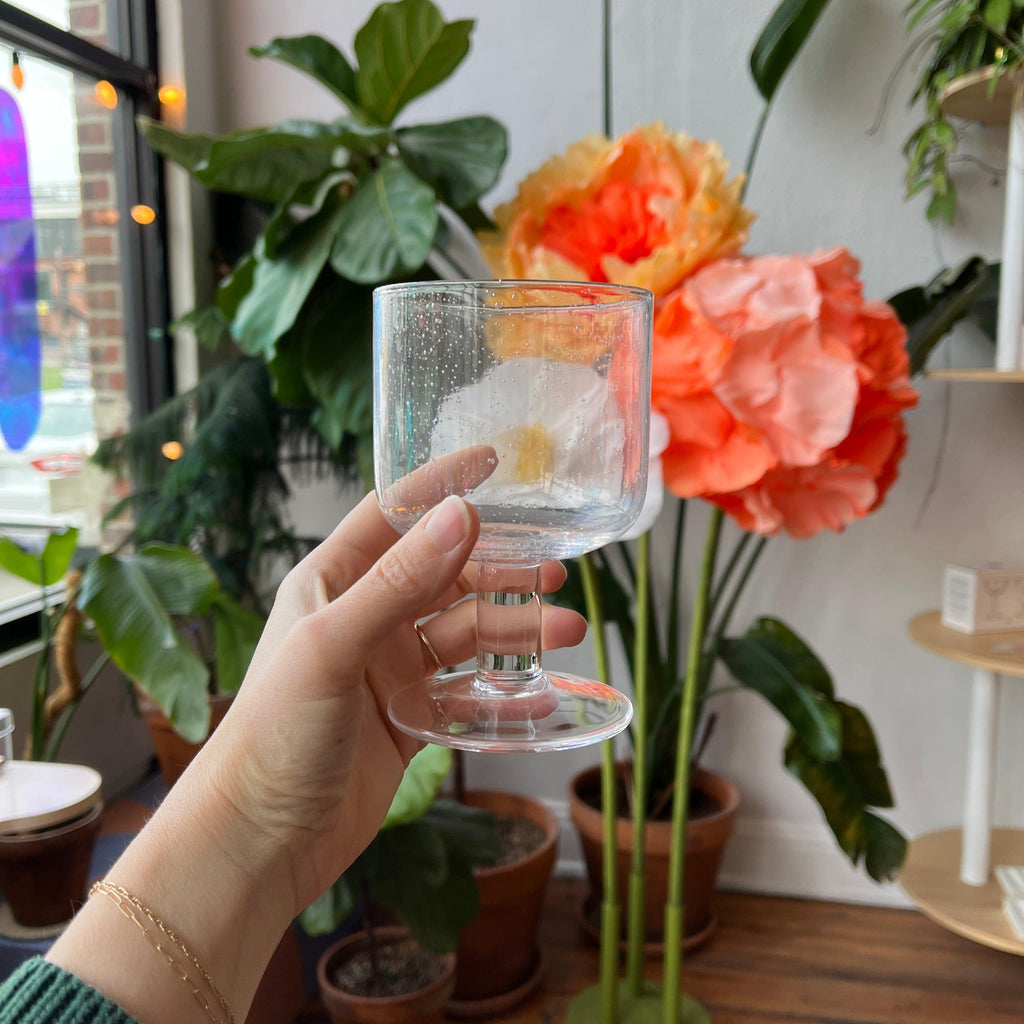 Hawkins New York - Seeded Glass Stemware Set - Shop Duet