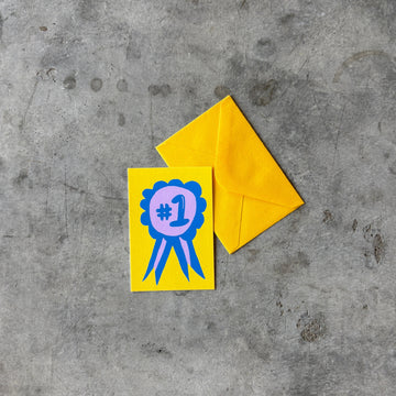 Karen Schipper - Blue Ribbon Mini Note Card - Shop Duet