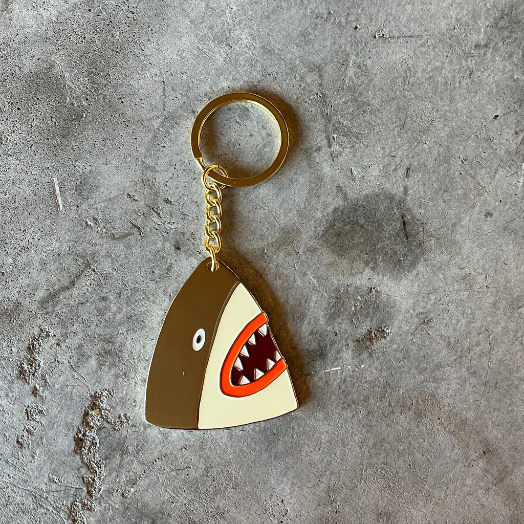 Lorien Stern - Gold Shark Head Keychain - Shop Duet