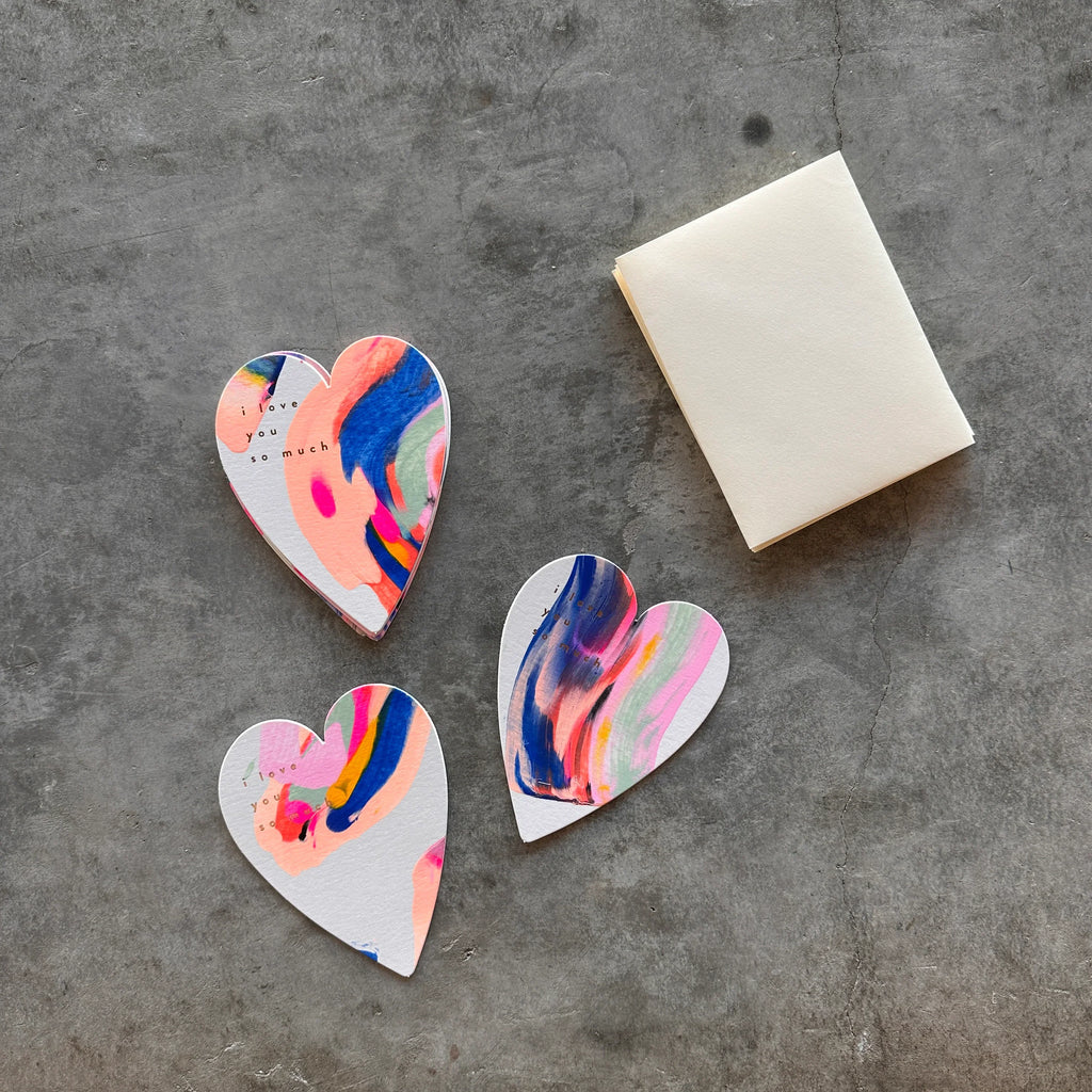 Moglea - Rainbow Heart Card Set - Shop Duet