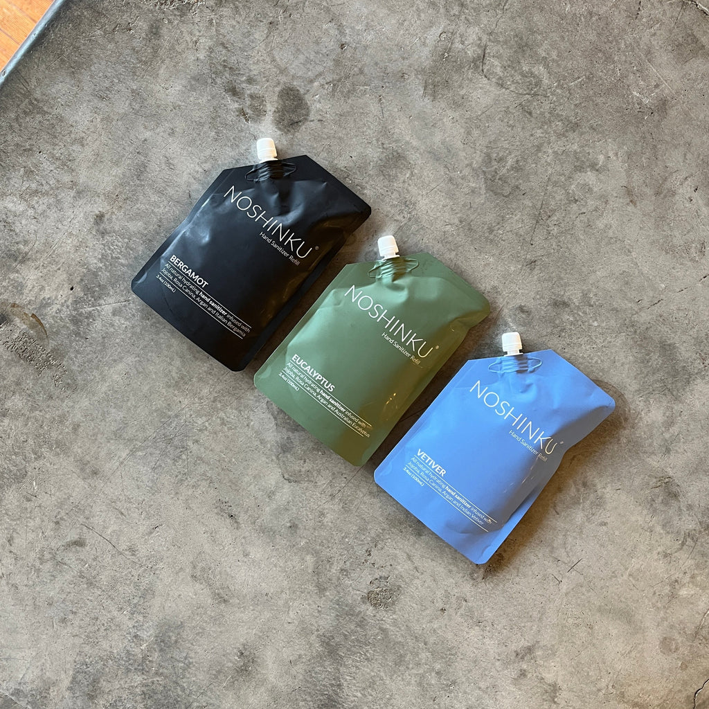Noshinku - Eucalyptus Nourishing Sanitizer Refill Pouch - Shop Duet
