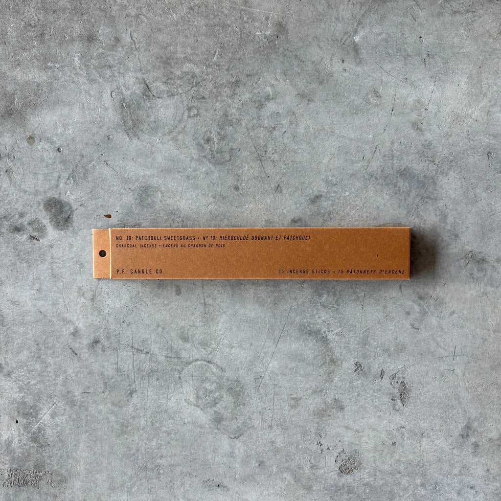 P.F. Candle Co. - Patchouli Sweetgrass Incense Sticks - Shop Duet