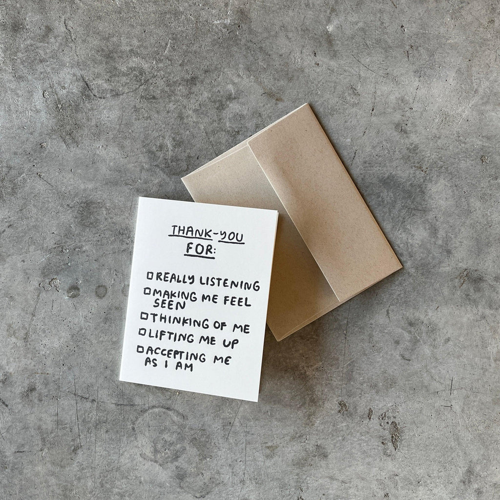 People I've Loved - Thank-You Checklist Card - Shop Duet