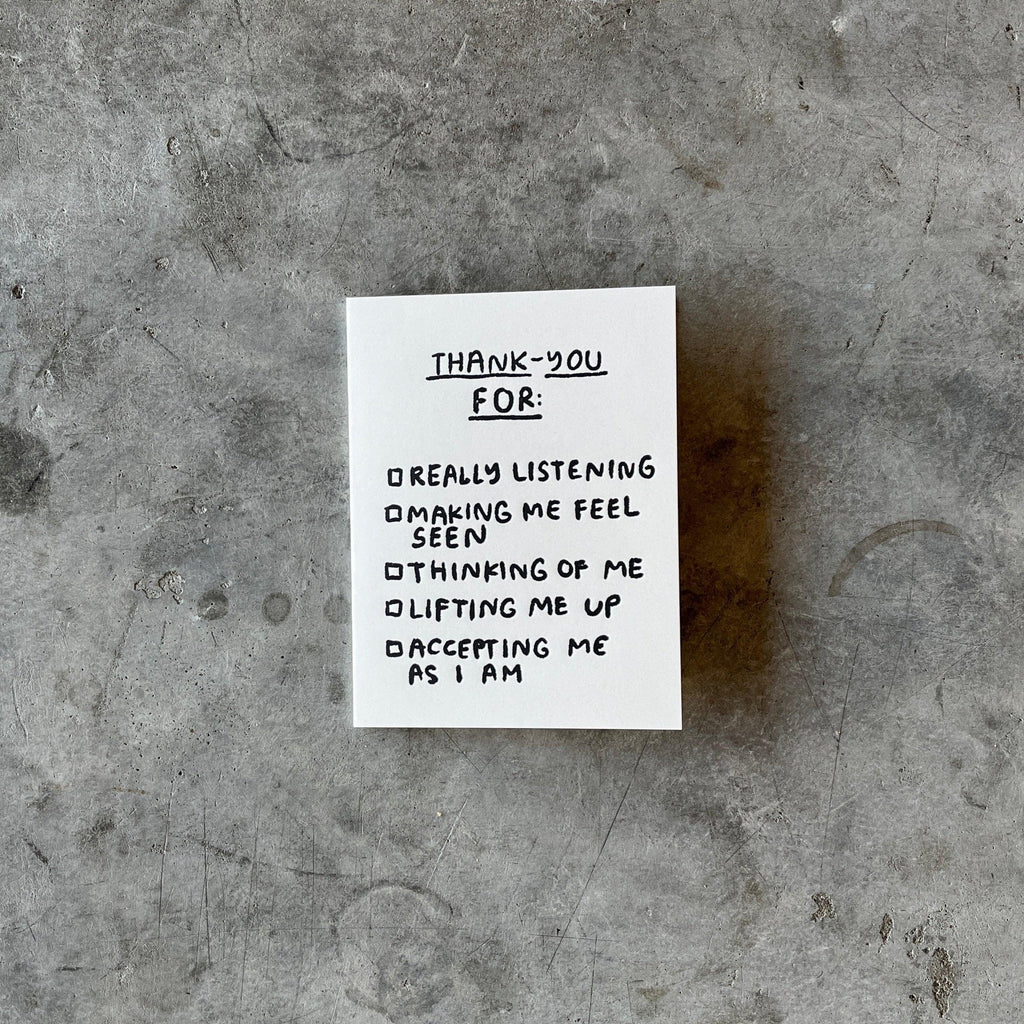 People I've Loved - Thank-You Checklist Card - Shop Duet