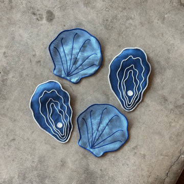 Piecework - Shell Cocktail Napkin Set - Shop Duet