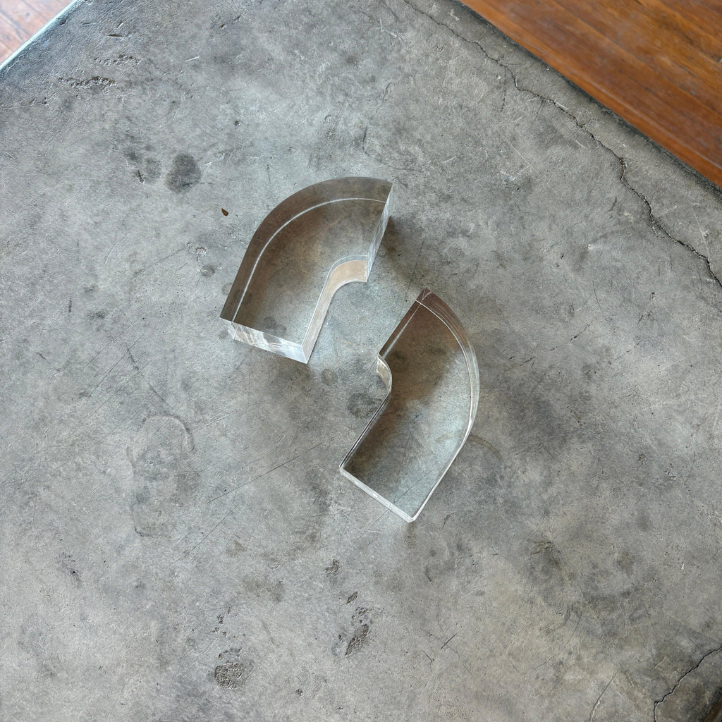 Poketo - Acrylic Arc Bookends - Shop Duet